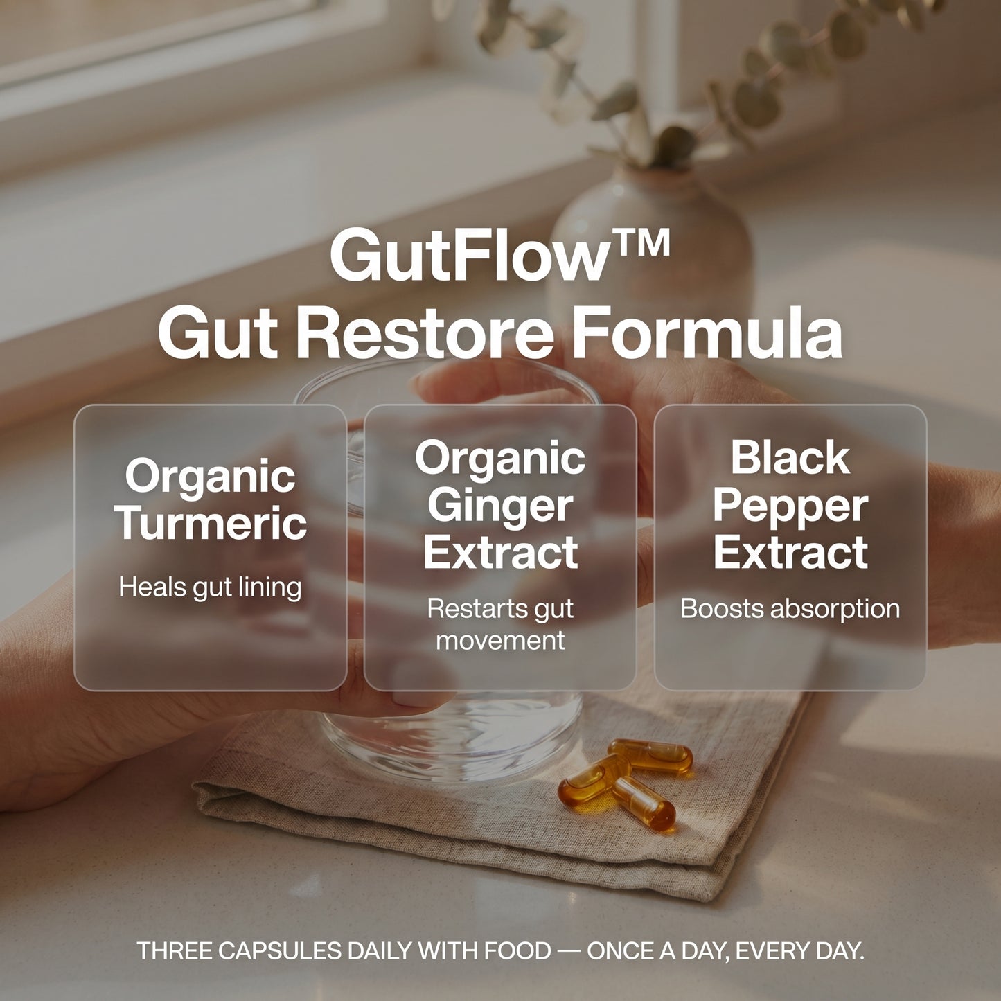 GutFlow™ — Daily Bloating & Constipation Relief