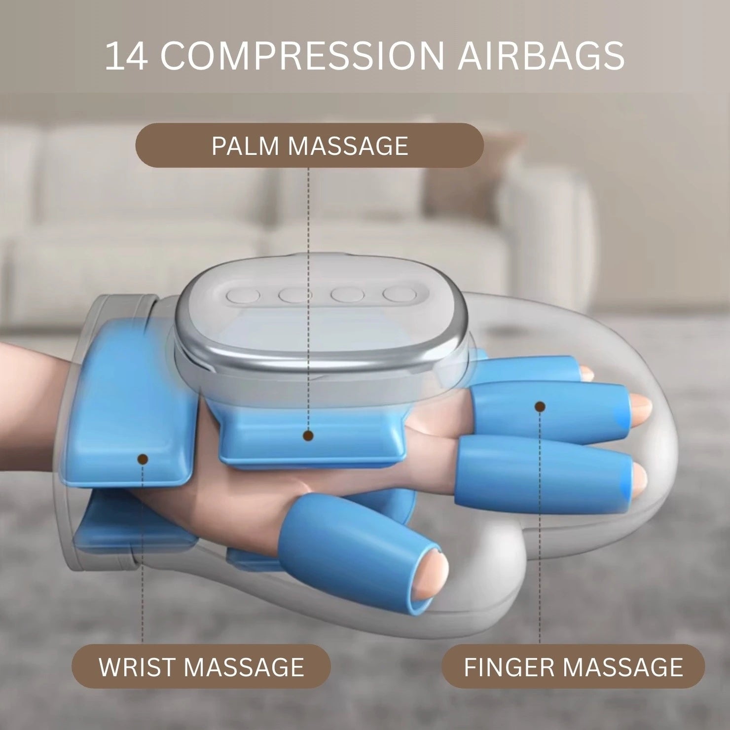 Hand Massager with Heat & Compression